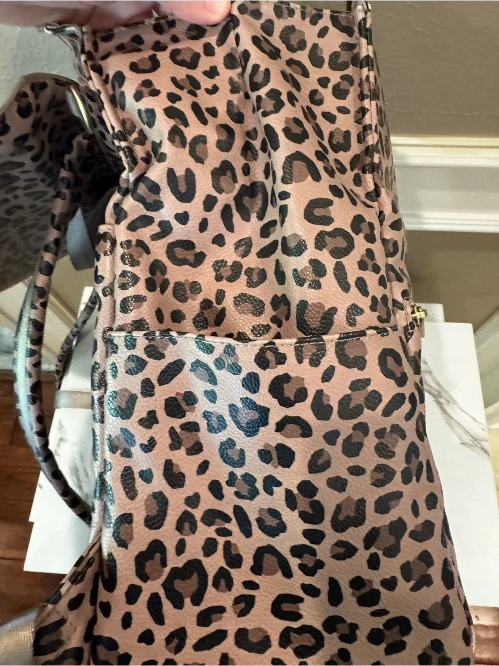 Freshly Picked Leopard-Print Baby Bag- Backpack